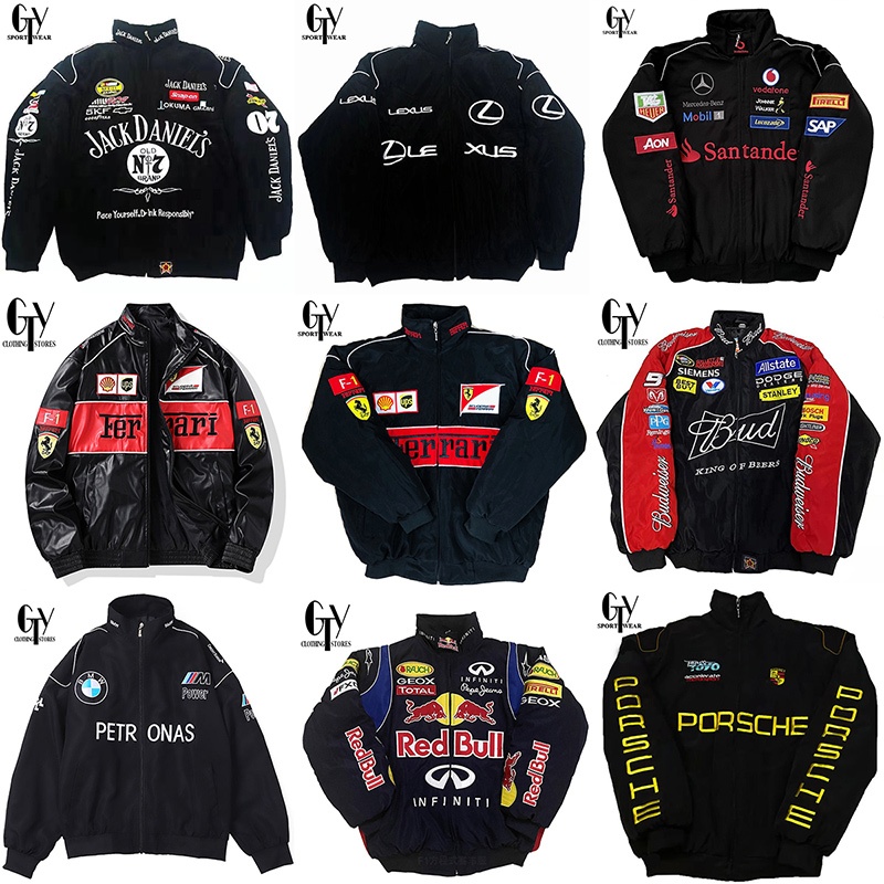 เสื้อแจ็คเก็ตแข่ง ฉ1 ปักคลาสสิก, เสื้อแจ็คเก็ตกีฬาผู้ชาย, เสื้อบอมเบอร์, เสื้อแจ็คเก็ตกันลมมอเตอร์ไซค์