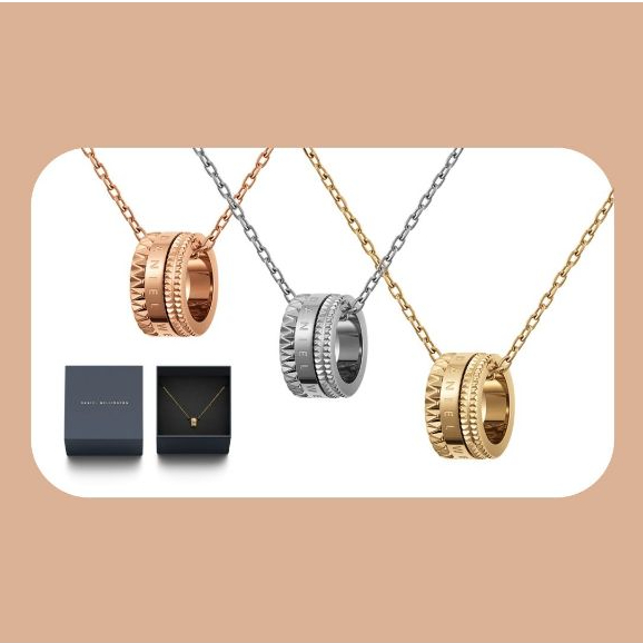 สร้อยคอ Elevation สําหรับผู้หญิง Daniel Wellington - สร้อยคอสแตนเลส DW