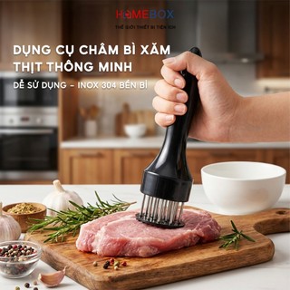 Dụng Cụ Châm Bì Thịt Làm Mềm Thịt Chế Biến Lợn Quay Da Giòn, Xăm Đâm Bì Thịt Nướng Rác Đa Năng