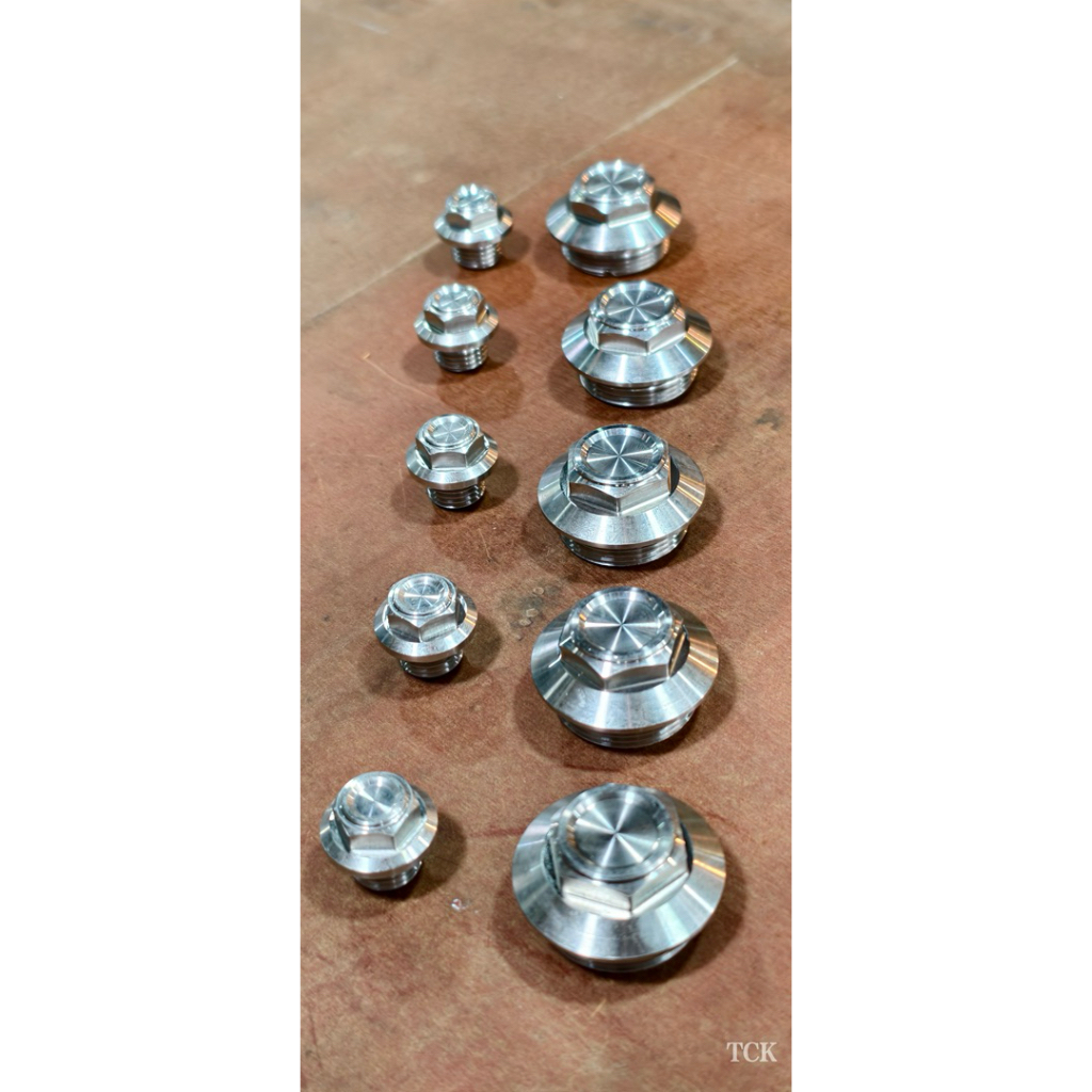 128 RACING FUTURE LED Fire Plate Screw - สแตนเลส 304