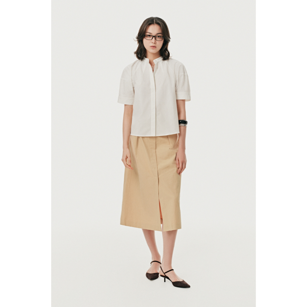 เสื้อคอปกแขนพัฟ Mono Talk - MCS25S-T20040TK