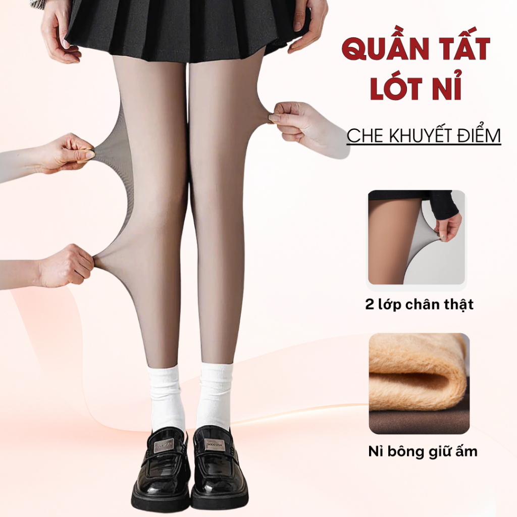 3D คอนซีลเลอร์ Tights 2 ชั้นฤดูหนาว Super Tough ขากระชับสัดส่วนถุงเท้าความร้อน 3180