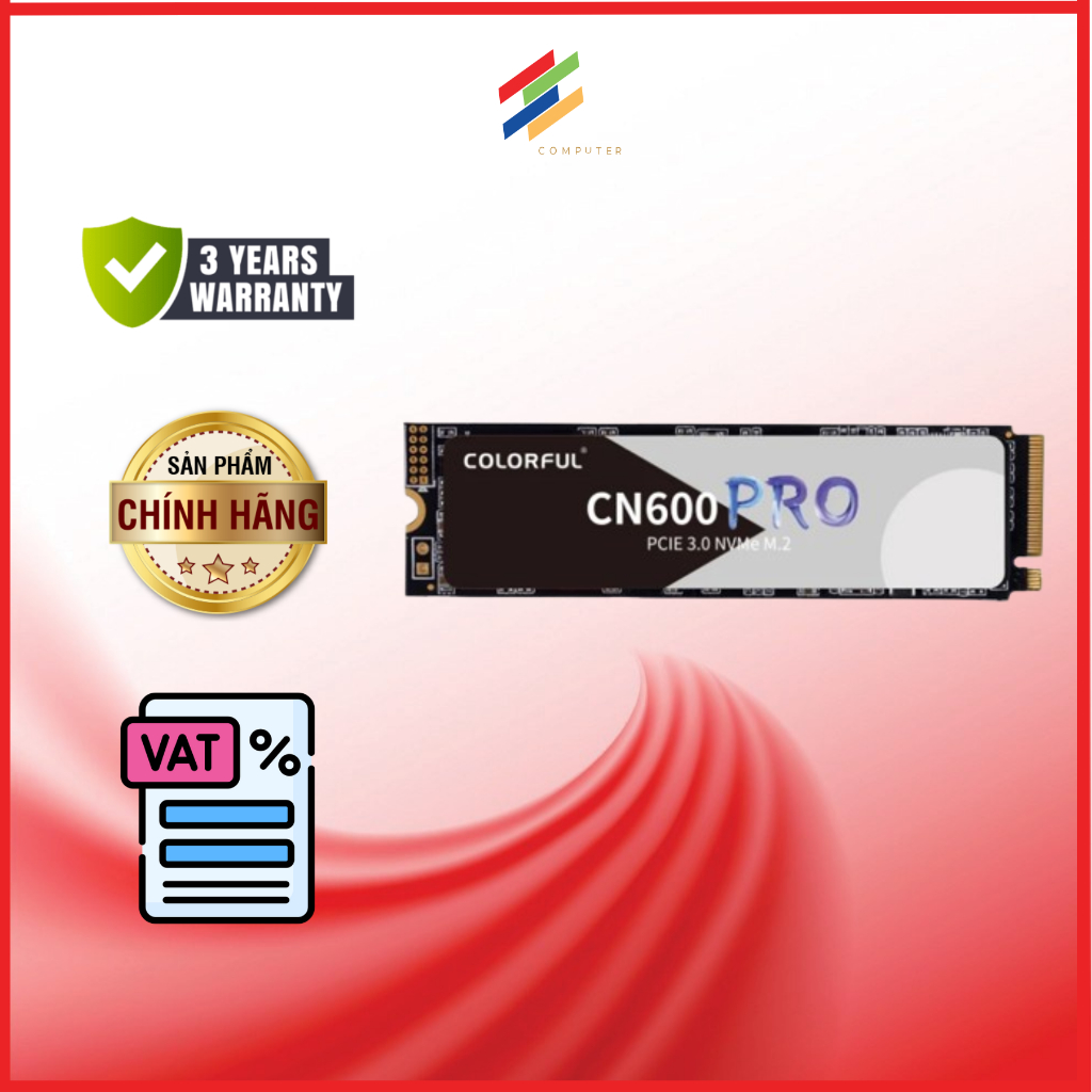 COLORFUL CN600 PRO SSD ฮาร์ดไดรฟ์ 512GB 3300 - 2600MB/s - สินค้าของแท้ 3 ปี