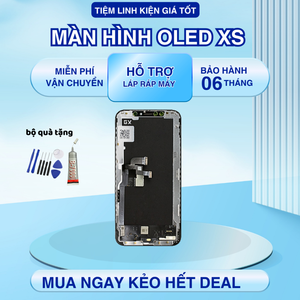 หน้าจอ GX Oled เข้ากันได้กับ Xs (แถมกาว + กระจกนิรภัย)