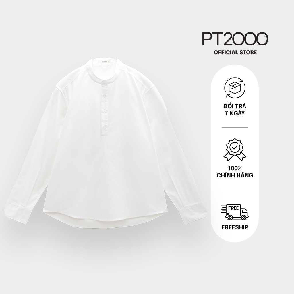 เสื้อคอเต่าขาวแขนยาวผู้ชาย เท่ เรียบง่าย ผ้าคอตตอนดุดัน (SMM-N923)