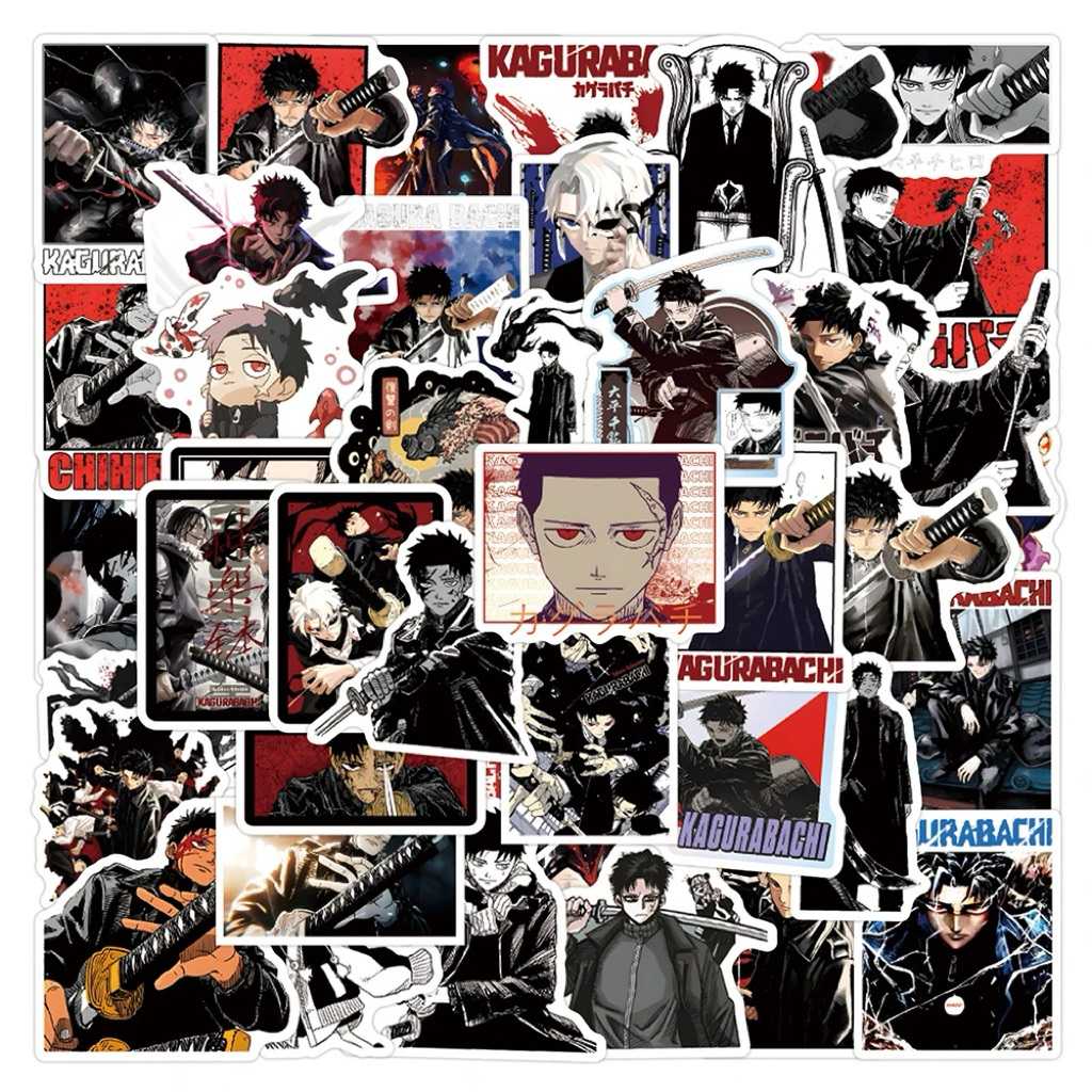 Kagurabachi chihiro rokuhira สติกเกอร์ 60 ผ้าไหมอัดภาพ/Kagurabachi chihiro rokuhira สติกเกอร์