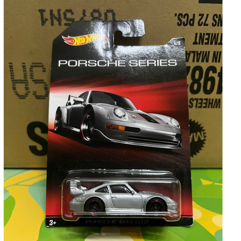 LeHuong Diecast - Hot Wheels Porsche Series Porsche 993 GT2 (สีเทา)