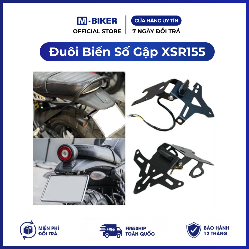 หางป้ายทะเบียนพับ 2 ทาง XSR155 สําหรับ xsr155, M-Biker ป้ายทะเบียนพับ 2 ทาง xs155r