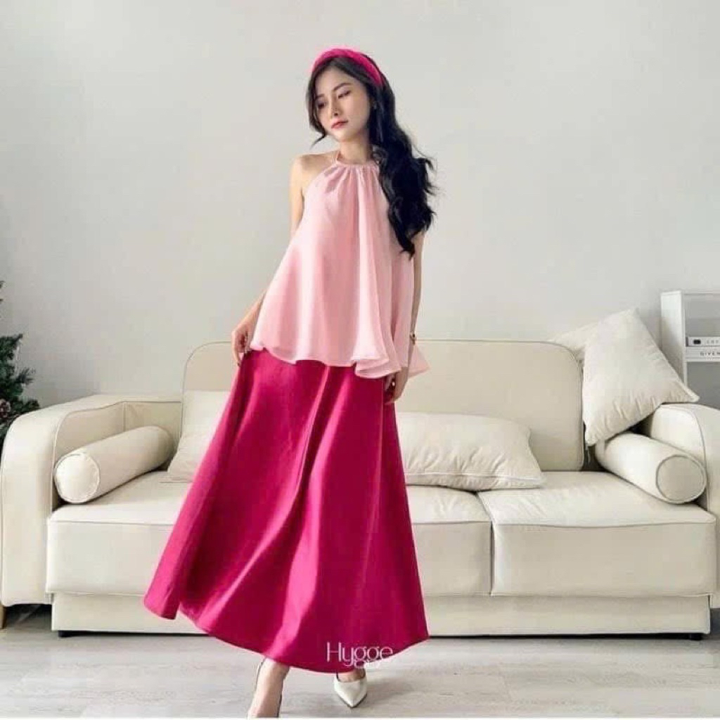 ชุดเสื้อเชิ้ตสีชมพูคอปกทรงเอ + MIDI CV + INCLUDED