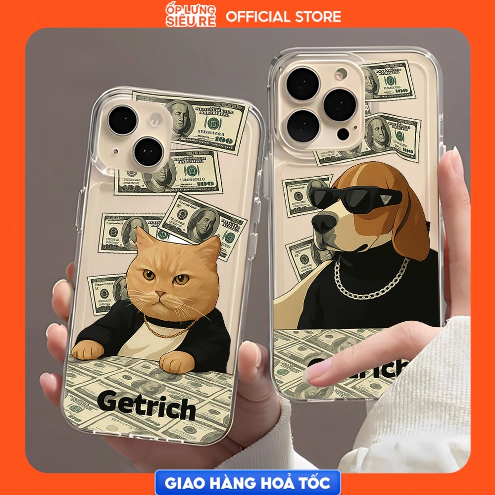 Dollar Transparent iPhone 12 Pro Max/13 Pro Max/15 Pro Max/15 Pro Max/17 Pro Max Space Case