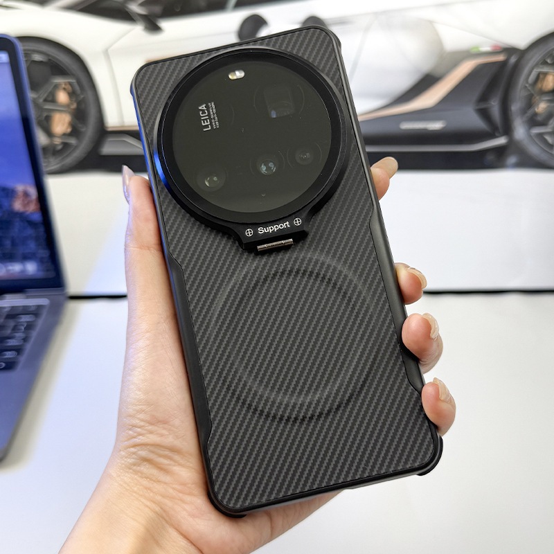 แม่เหล็กรูปแบบคาร์บอนสําหรับ Vivo X300 Ultra X300s X300 Pro X200 Pro X200S Mini X100 X100S TPU Edge ฝาครอบกล้องผู้ถือ
