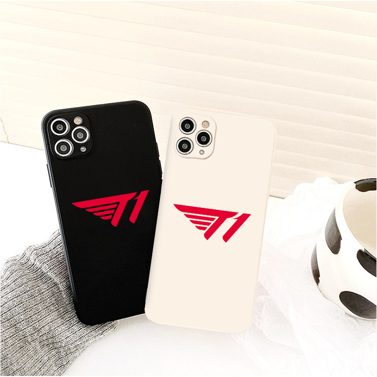 IPHONE เคสป้องกันกล้องขอบสี่เหลี่ยม T1 Te สีแดง 6/8/7/plus/x/xr/xsmax/11/12/13/14/15/16/17 pro max a