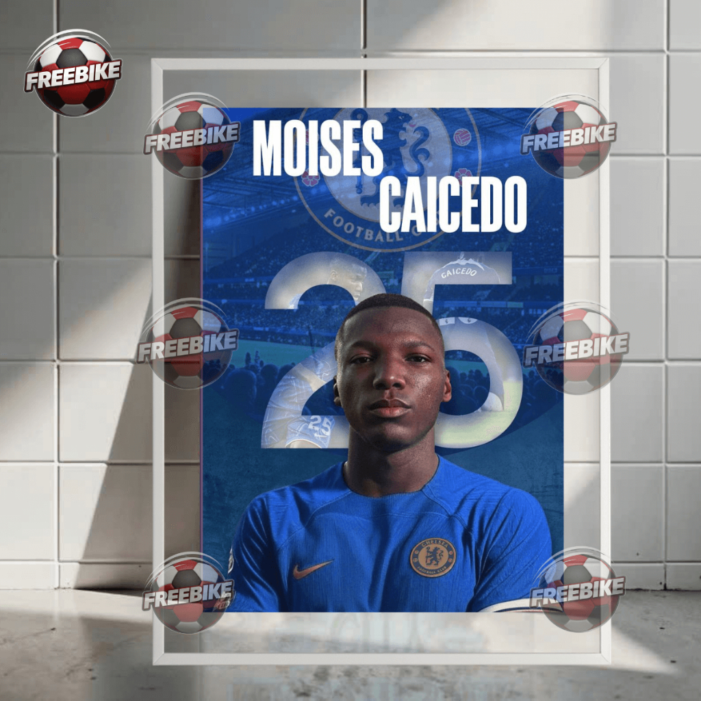 โปสเตอร์ MOISES CAICEDO พร้อมกรอบแก้วคริสตัลคุณภาพสูง