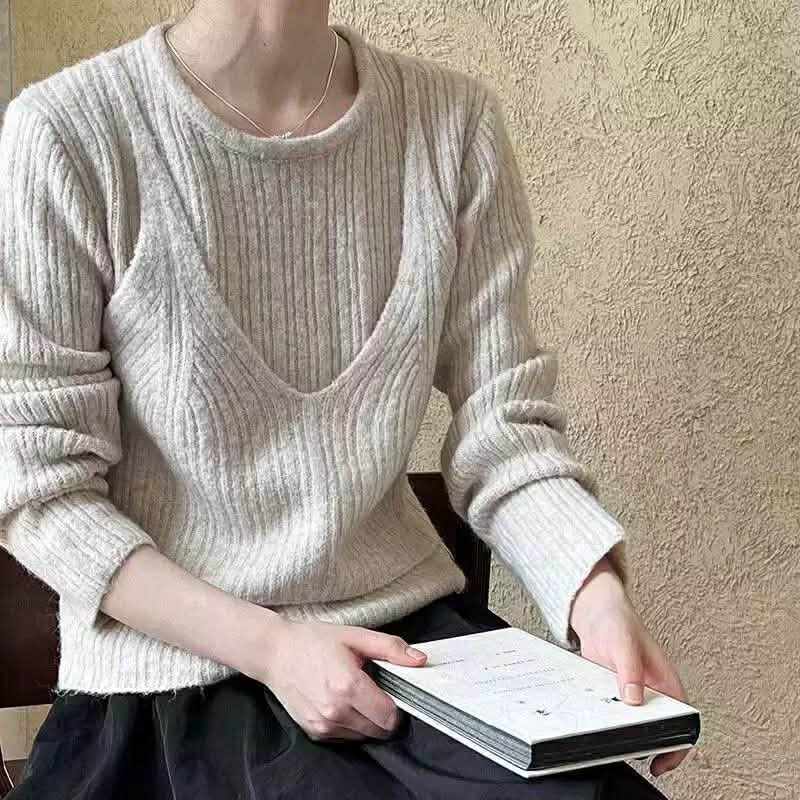 Joella: Blair Layer Top - Blair Layer Top - Faux สองชั้นน้ําหนักเบา - ฟรีไซส์