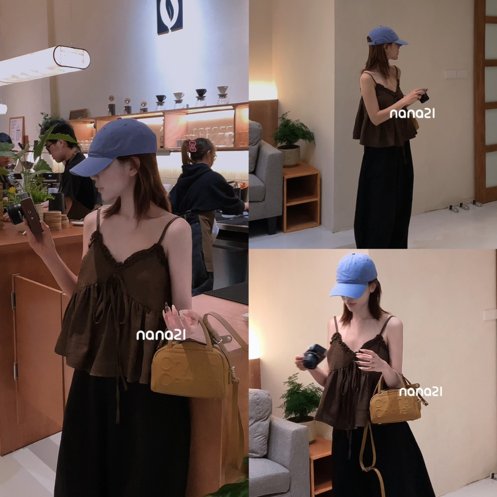 เสื้อกล้ามระบาย A8304 Nana21 Nanastore21 ผู้หญิง ผู้หญิง