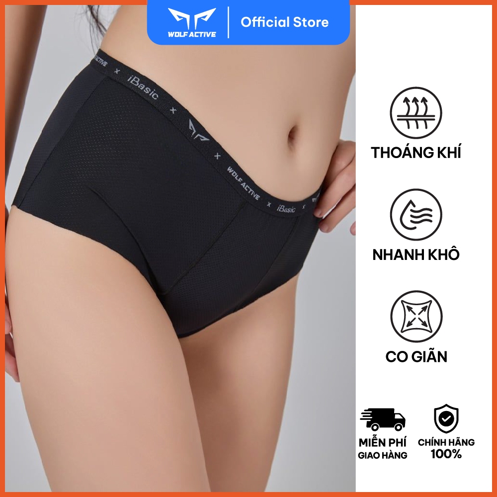 Wolf Active x iBasic Seamless กางเกงกีฬาผู้หญิง PANW192 Form Hipster Free Cut, Breathable
