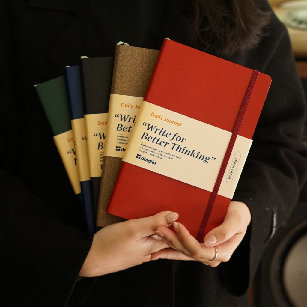 สมุดบันทึก Dot Grid Journal | Classic Journal A5 Slim ปกอ่อน