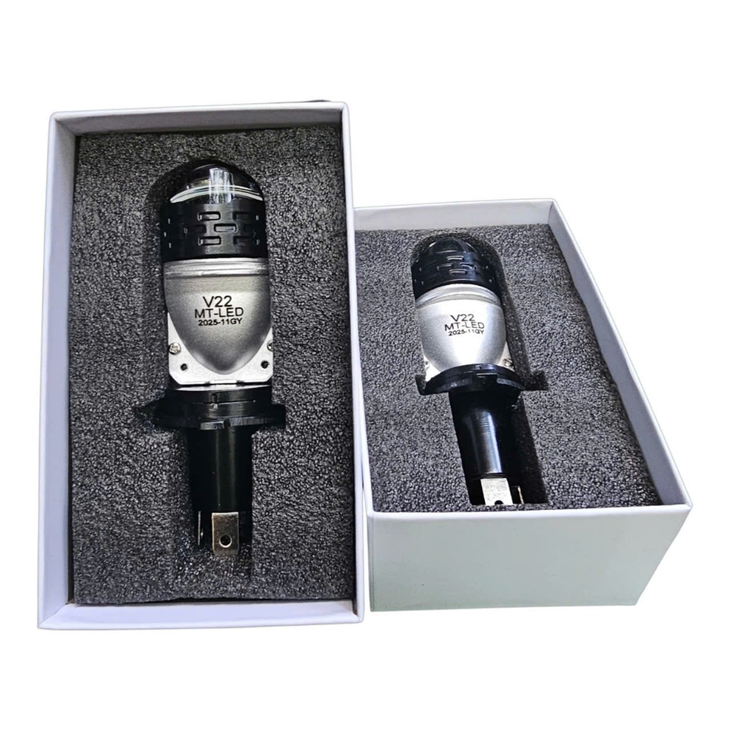 ไฟหน้า Led สําหรับรถยนต์และมอเตอร์ไซค์ V22 ULTRA, V50 BMU สว่างมาก H4 pin ความจุ 60W.