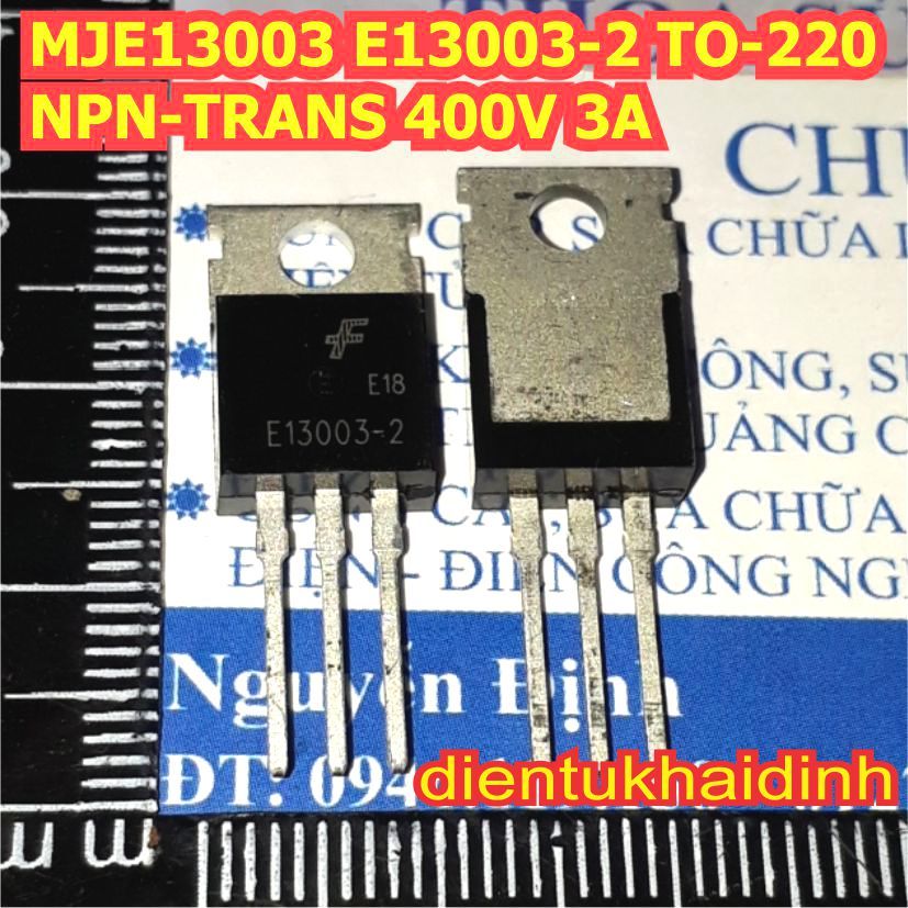 10 ชิ้น MJE13003 E13003-2 E13003 13003 TO-220 NPN-TRANS 400V 3A kde1243