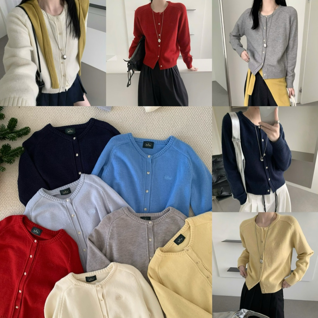 NUTCLOSET - เสื้อสเวตเตอร์กระดุมแขนยาว 3901_A2437