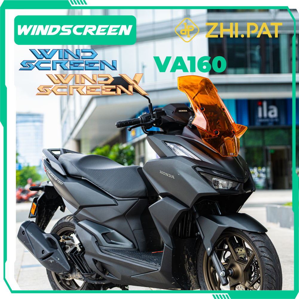 ZHI.PAT VARIO กระจกบังลม CLICK – WINDSCREEN X – PC Plastic – ZIN Mount – Sports – กันลมและกันฝุ่น