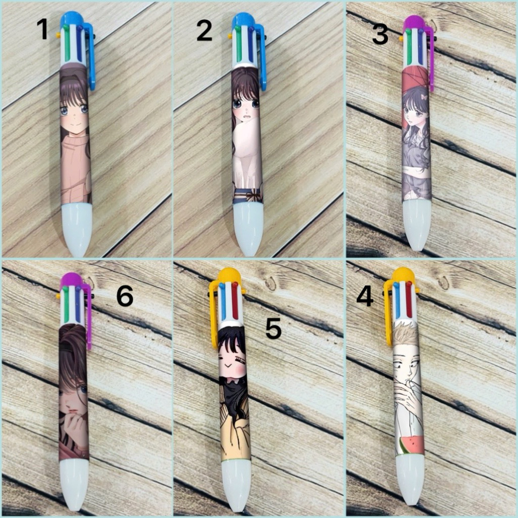Kaoru Hana wa Rin ถึงปากกาเขียน Saku 6 สีที่แตกต่างกัน/waguri kaoruko ปากการูปดอกไม้หอม
