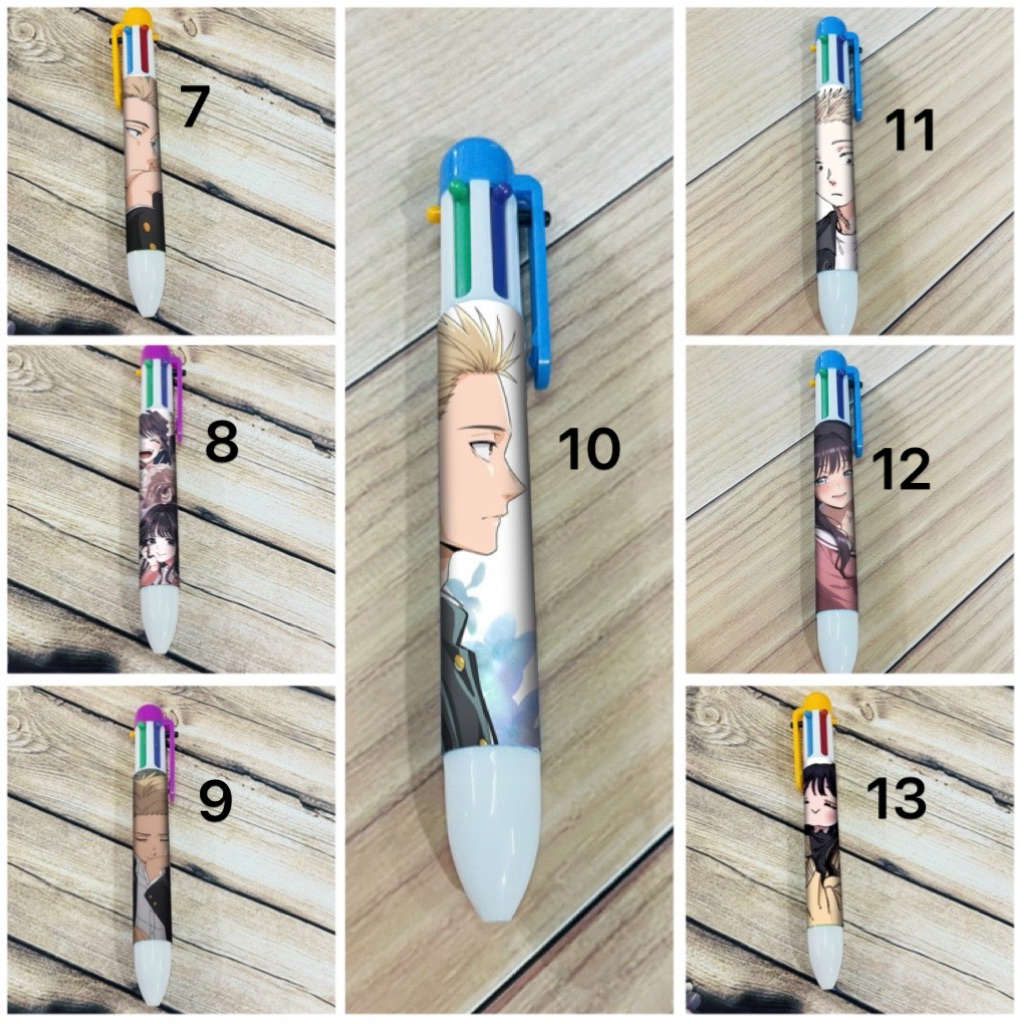 Waguri kaoruko ปากการูปดอกไม้หอมพร้อมหัวสีที่แตกต่างกัน 6 หัว/Kaoru Hana wa Rin to Saku pen