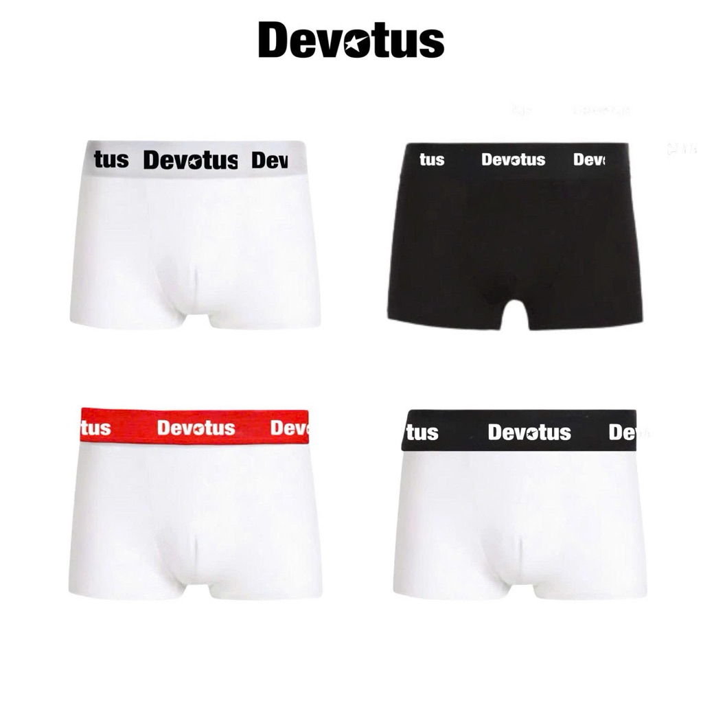 DEVOTUS HIGH RISE MENS BOXER UNDERWEAR ผ้าฝ้ายยืด 4 ทิศทางคุณภาพสูง - UNDERWEAR MENS BOXER