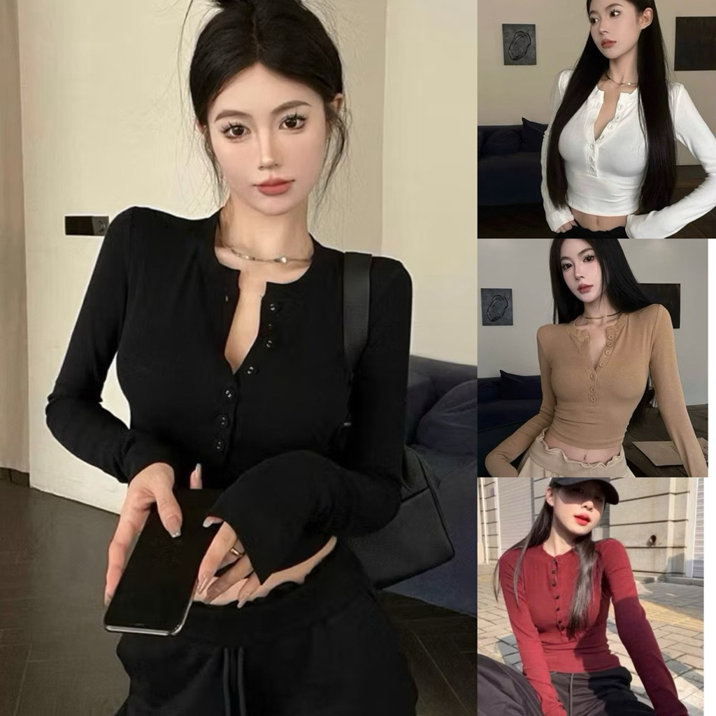 เสื้อคอเต่ากระดุมแขนยาวจั๊มอบอุ่นแฟชั่น ไม่มี661