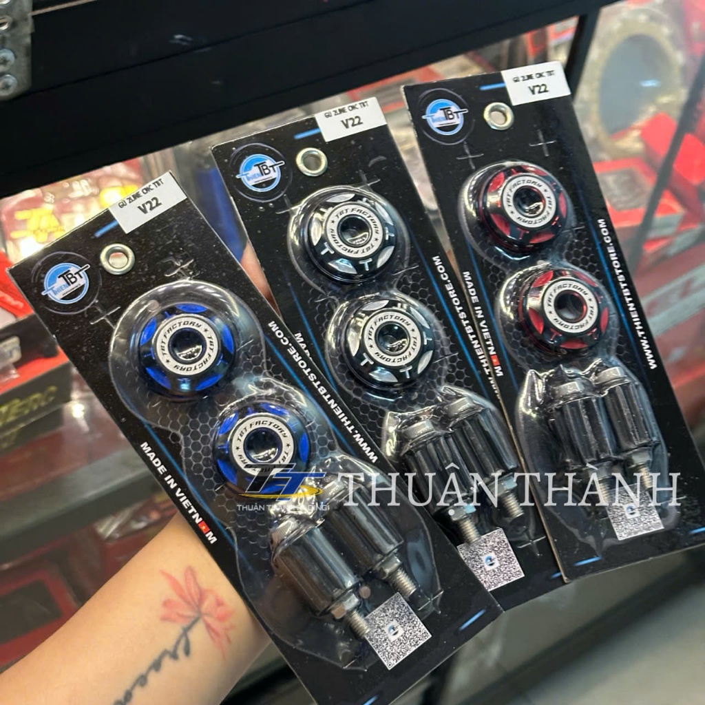 เสาอลูมิเนียม CNC คู่ (TBT) รุ่น V22 สําหรับรถทุกรุ่น