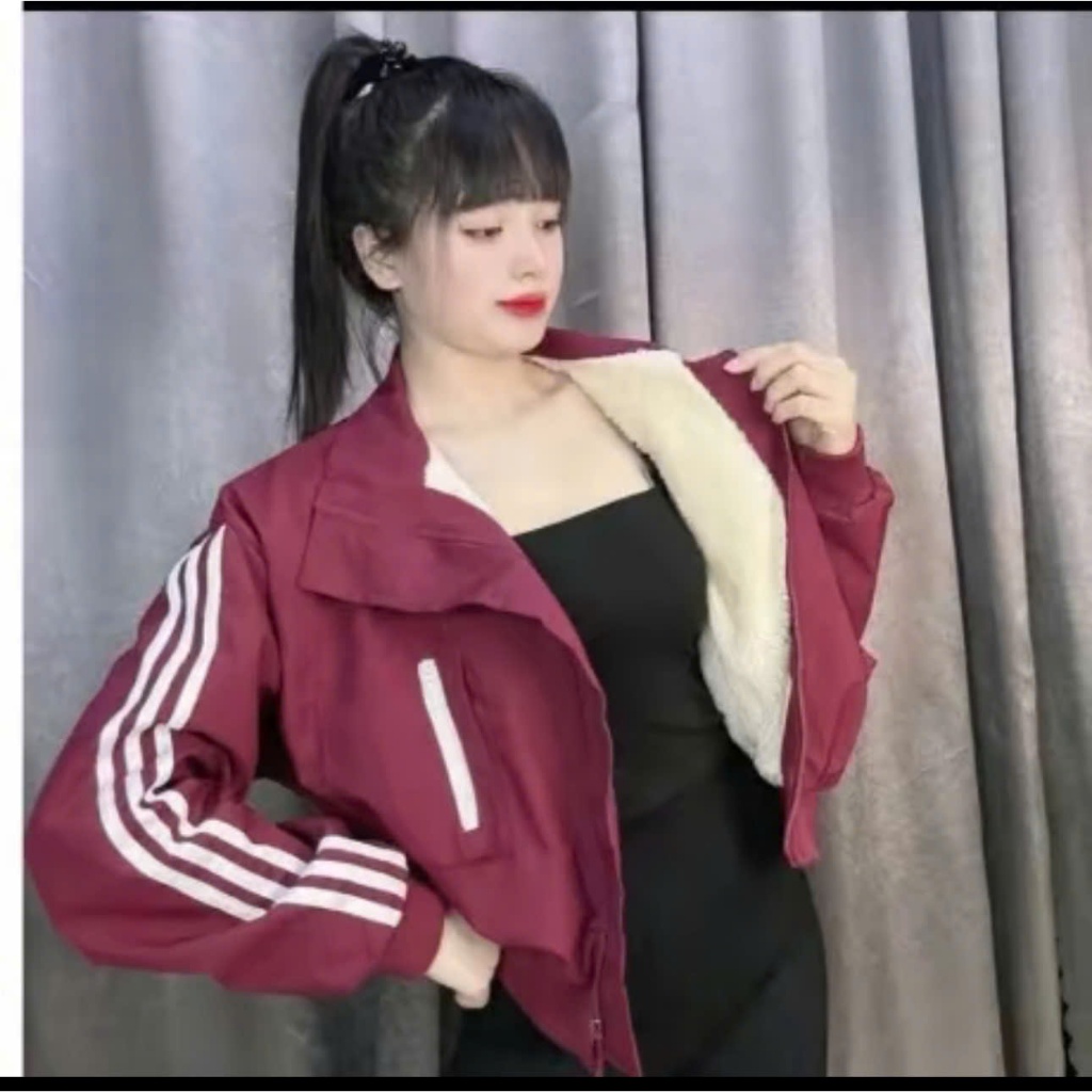 STYLISH, FASHIONABLE, STYLISH CROPTOP เสื้อแจ็คเก็ตผู้หญิง FUR-LINED