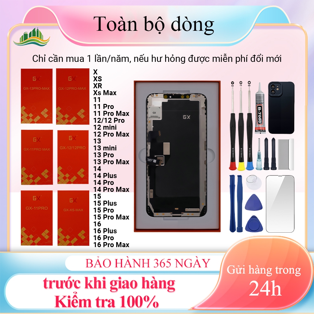 หน้าจอ GX/KL ของแท้เข้ากันได้กับ iP X/XS/XR/XSMAX/11/12/13/14/15/16/MINI/Pro/Plus/Pro Max