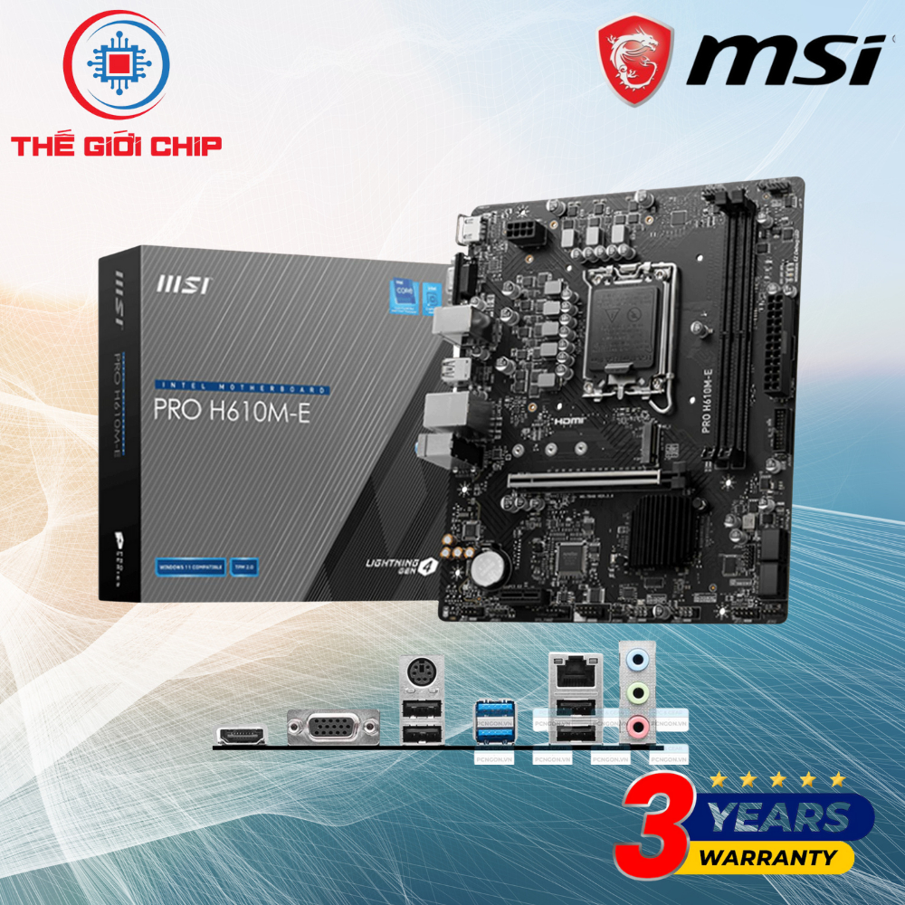 เมนบอร์ด MSI PRO H610M BOMBER / H610M-E เหมือนใหม่ รับประกัน: 36 เดือนโดยซัพพลายเออร์