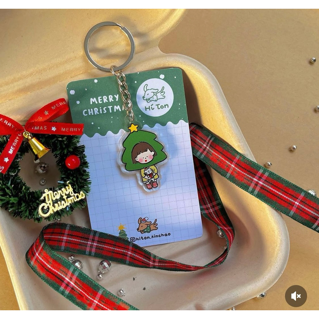 AVAILABLE - GIFT MESSAGE KEYCHAIN - CHRISTMAS - MERRY CHRISTMAS - GIFT MESSAGE KEYCHAIN - VALDAN