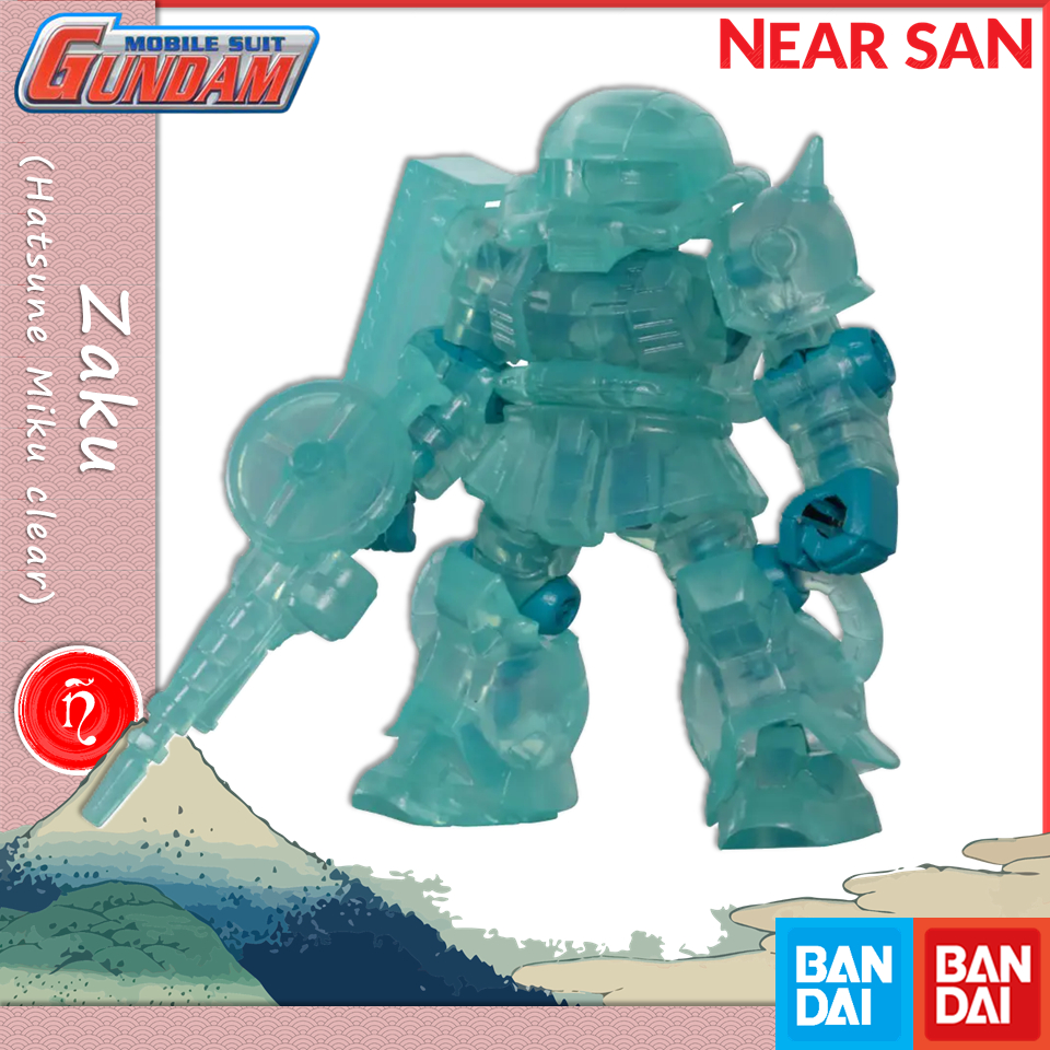 Zaku hatune miku สีใส gashapon รุ่น bandai มือถือชุด ensemble mse gacha gundam