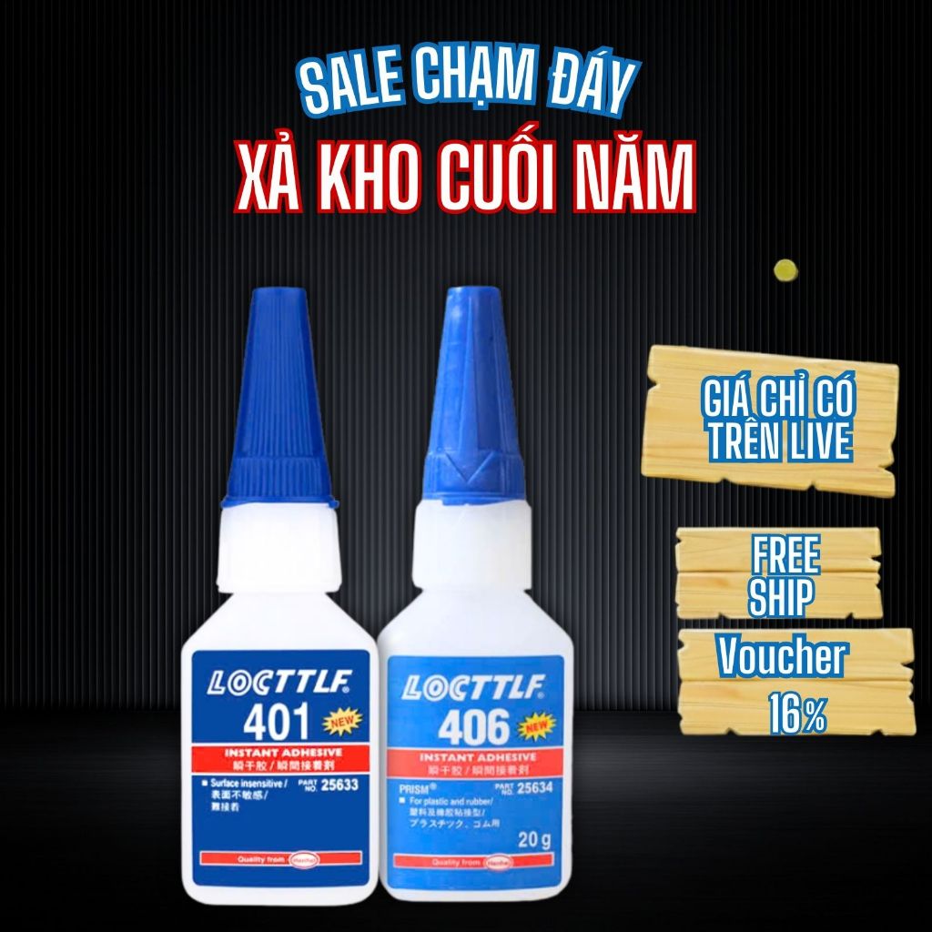 LOCTTLF 401 406 495 – กาวร้อนซุปเปอร์กาวเฉพาะสําหรับวัสดุที่ยากถึง