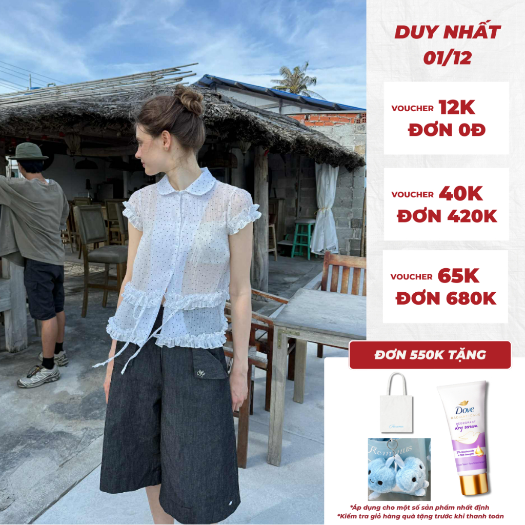 เสื้อ Sweet Dare - Remmus | เสื้อไหมพรมซีทรูคอกลม Remmus (ไม่รวมท่อ)