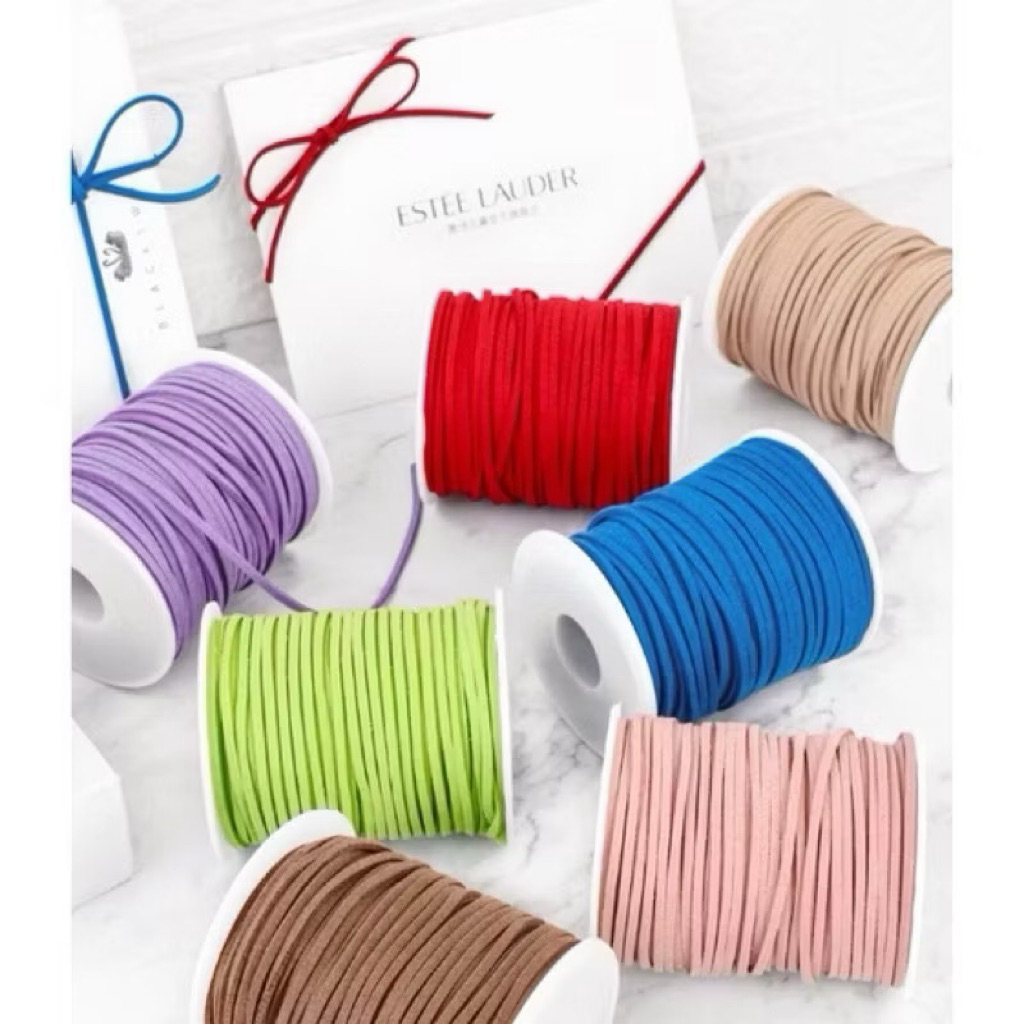 ริบบิ้นโฟมหนังนิ่มสีสันสดใสทั้งม้วนเพื่อผูกโบว์กล่องของขวัญ