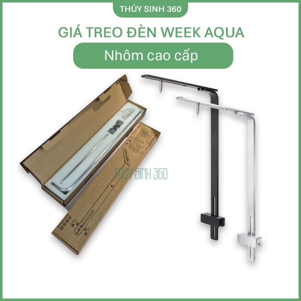 Week Aqua Lamp Mount - รูปทรง L Flat พรีเมี่ยม - ชาร์ป CNC Milling