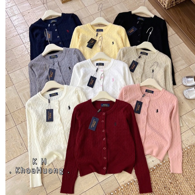 คาร์ดิแกนขนสัตว์ปักม้า สเวตเตอร์ขนกระต่ายอย่างดี AL7271 - NhiNhi Shop