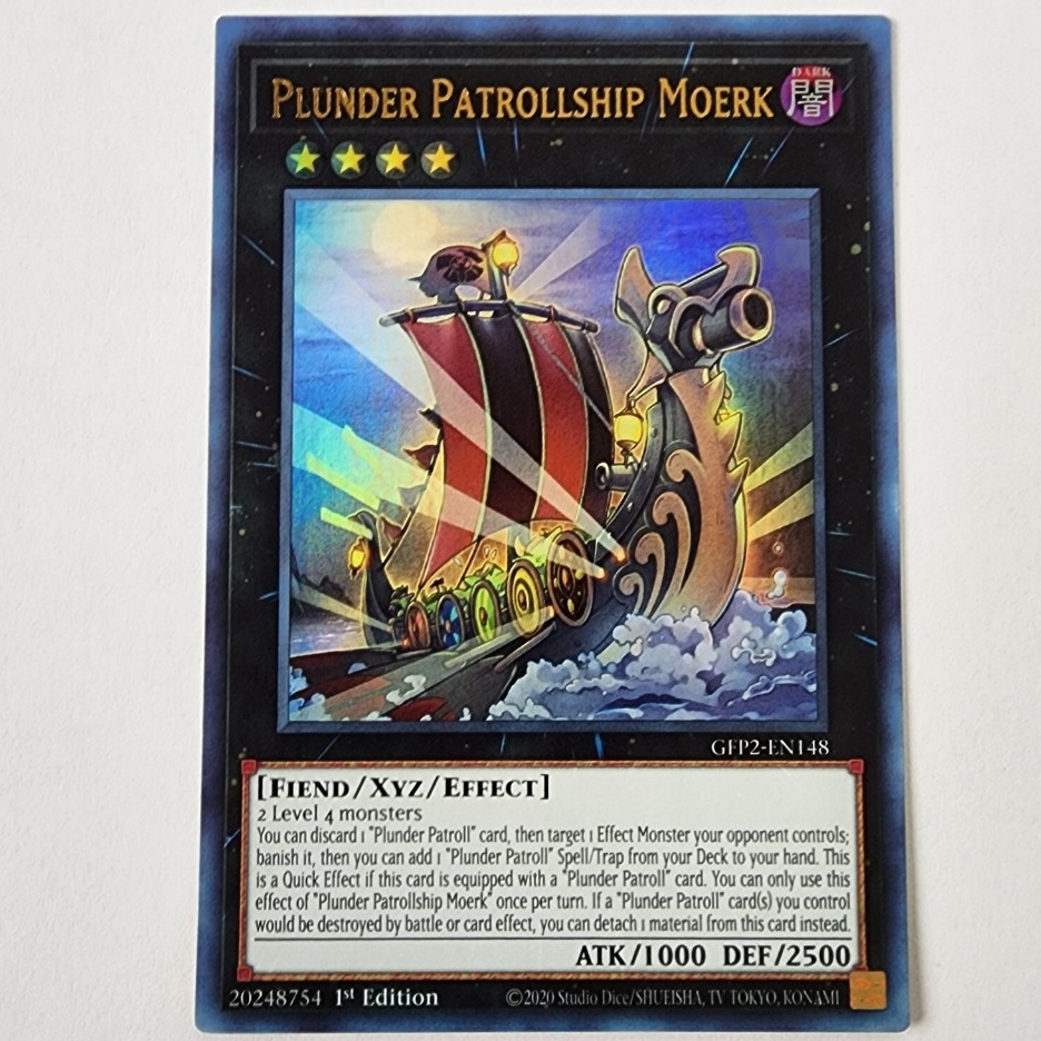 หายากเป็นพิเศษ [Yugioh Watermelon] การ์ด Plunder Patrollship Moerk - ห่อพลาสติก XYZ