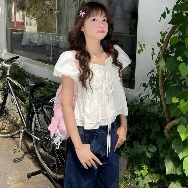 เสื้อเชิ้ต BABYDOLL พร้อมผ้ากํามะหยี่ใน SMOOTH, COOL COTTON SILK BL84 - รูปที่ 4