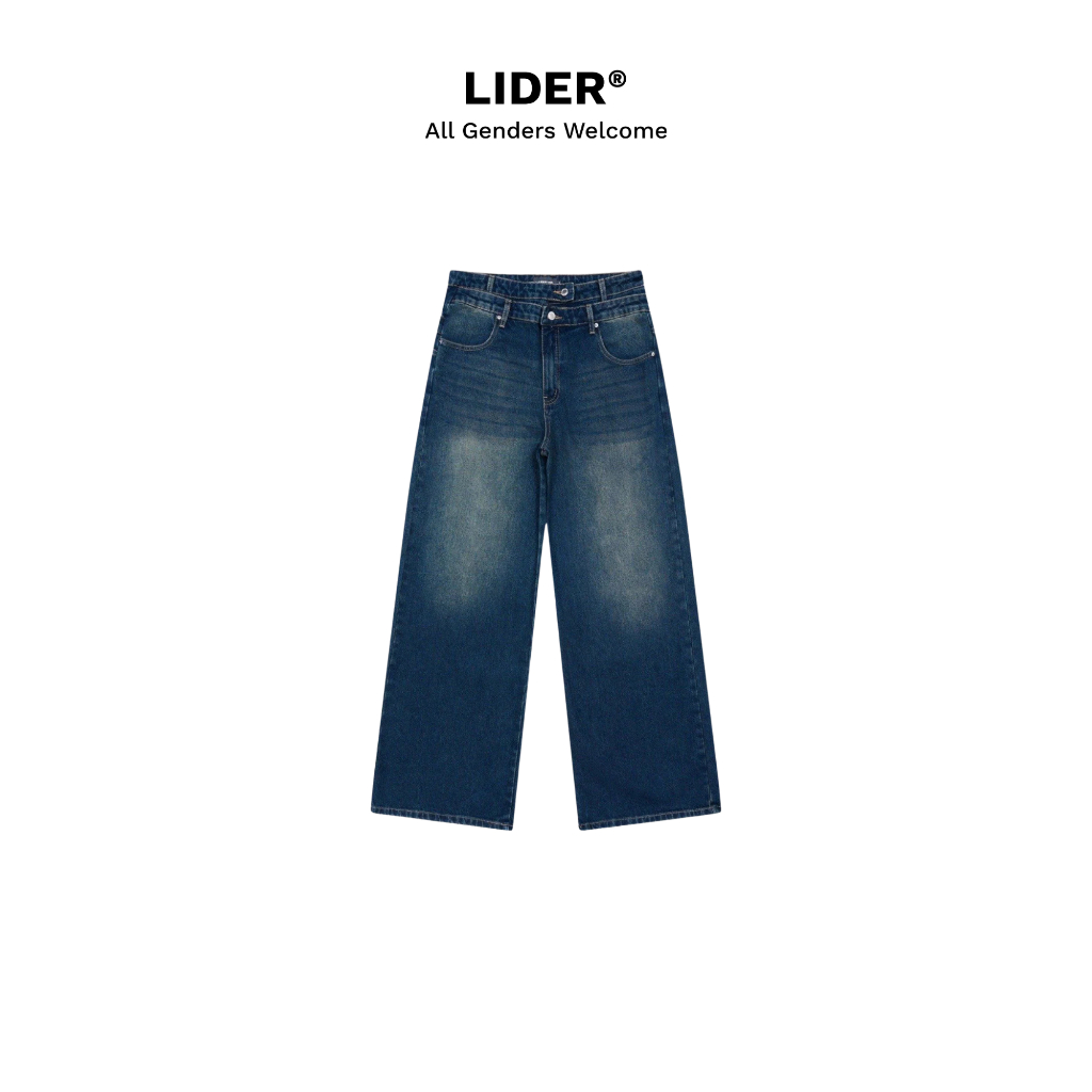 Unisex LIDER TWIN WAIST WASHED JEANS
