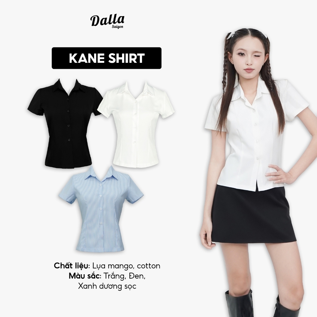 เสื้อเชิ้ตทรงสลิมขั้นพื้นฐาน DALLA (SM02) เสื้อเชิ้ต Kane
