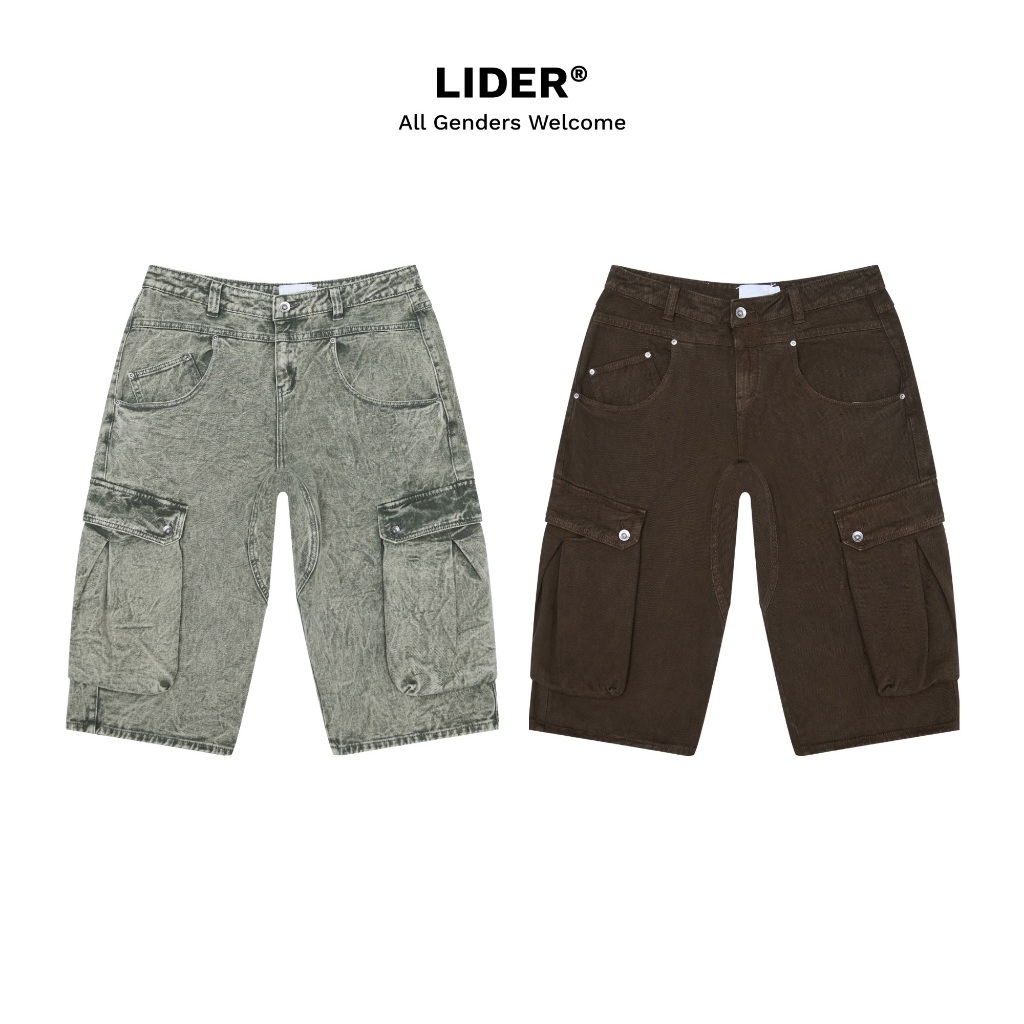 Jorts Denim กางเกง Unisex LIDER MUTED MOTION DENIM JORTS