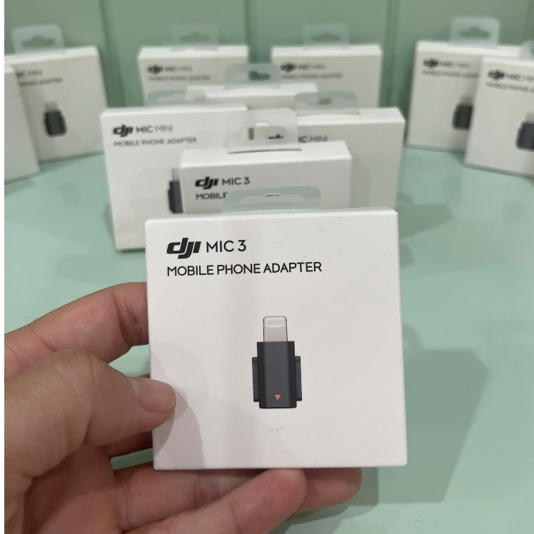 อะแดปเตอร์ DJI MIC 3 Lightning DJI Mic Mic Mic 3 Jack Converter - อุปกรณ์เสริมของแท้ Lightning Iphon