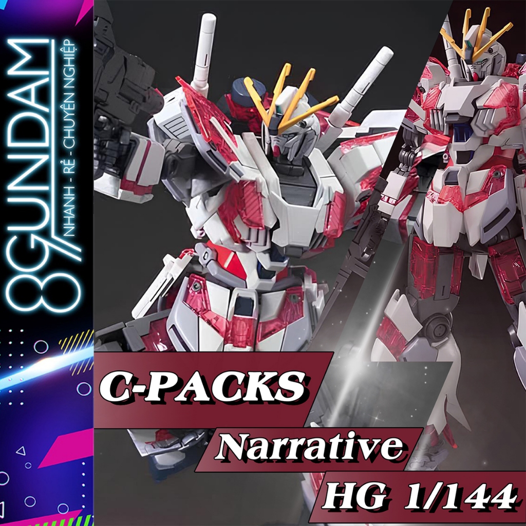 HG UC Narrative C-Packs Assembly Model (ฟรีสติ๊กเกอร์น้ํา)