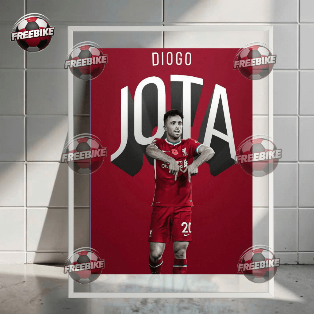 โปสเตอร์ DIOGO JOTA พร้อมกรอบแก้วคริสตัลคุณภาพสูง