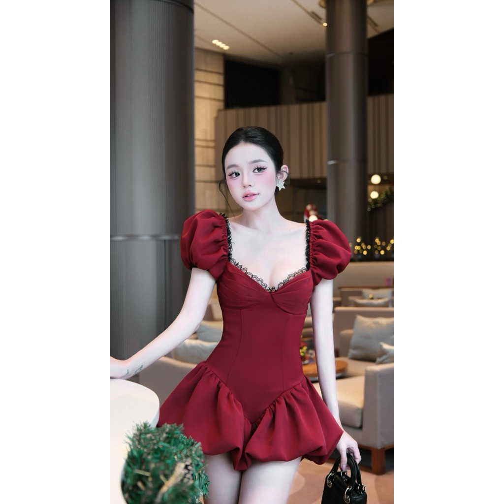 TADstore - Jessi Dress แขนพอง