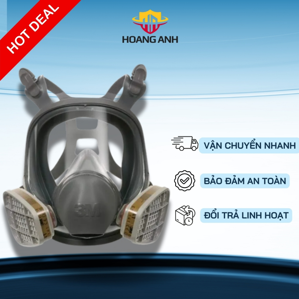 3M 6800 หน้ากากป้องกันแก๊สพิษป้องกันควันคุณภาพสูงของแท้นําเข้าจากเกาหลี